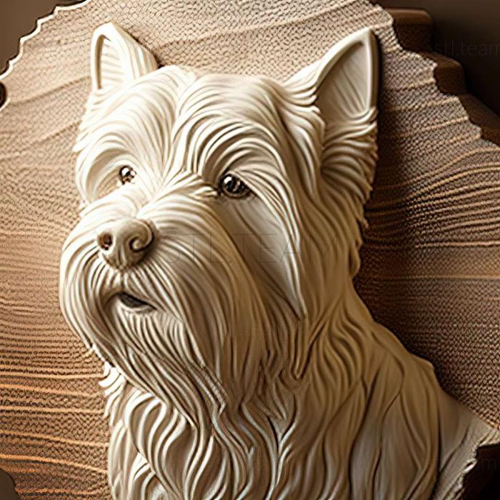 3D model WeHighland White Terrier dog (STL)